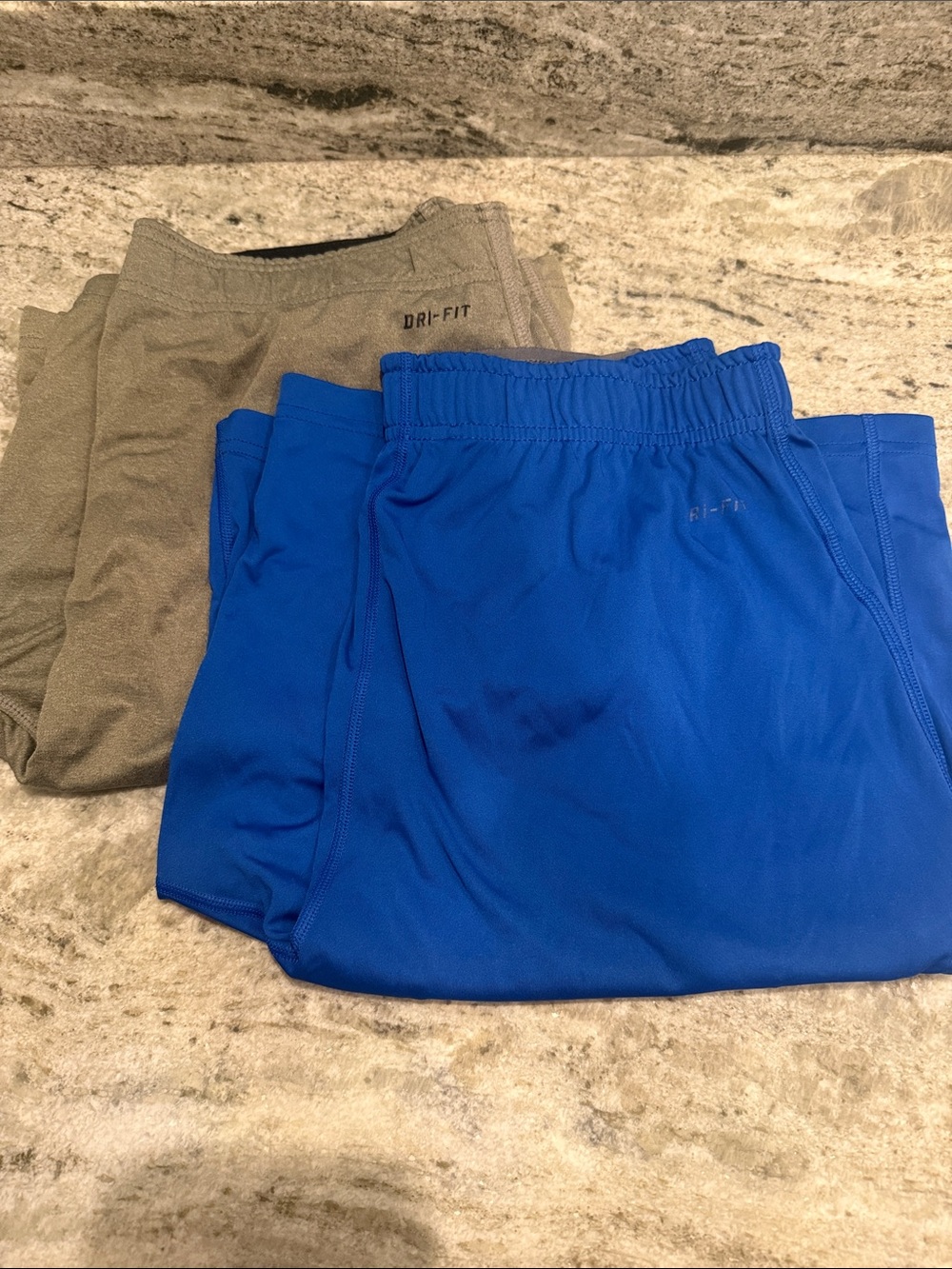 Men’s Nike DRI-FIT Medium Athletic Shorts - Blue and Gray (Two Pairs)